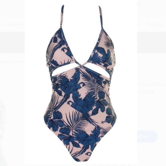 MINKPINK Other - Minkpink Hibiscus Island Cutout Cheeky Swimsuit